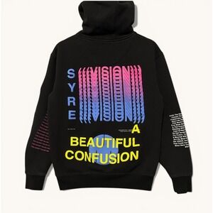 Jaden Smith SYRE Tour Hoodie A Beautiful Confusion MSFTSrep Size M Black